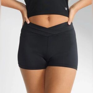 Varsity Cheer Shorts Black Athletic Cheerleading Shorts size YS